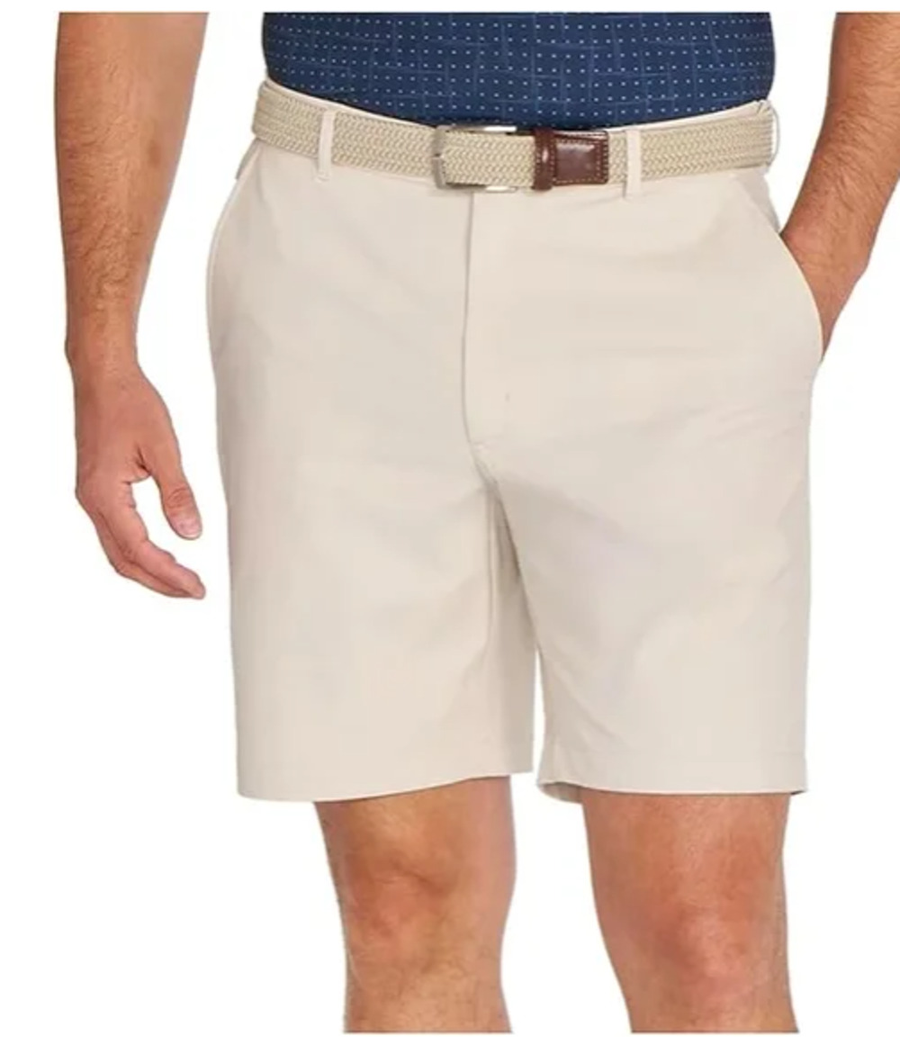 Greg Norman Men's Performance Stretch Golf Short, Khaki, Size 34